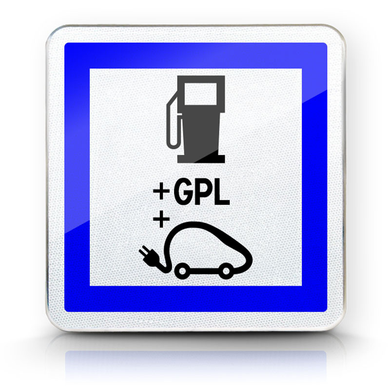 Panneau services poste de distribution de carburant gaz de pétrole liquéfié (GPL) CE15h