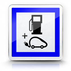 Panneau services poste de distribution de carburant CE15g