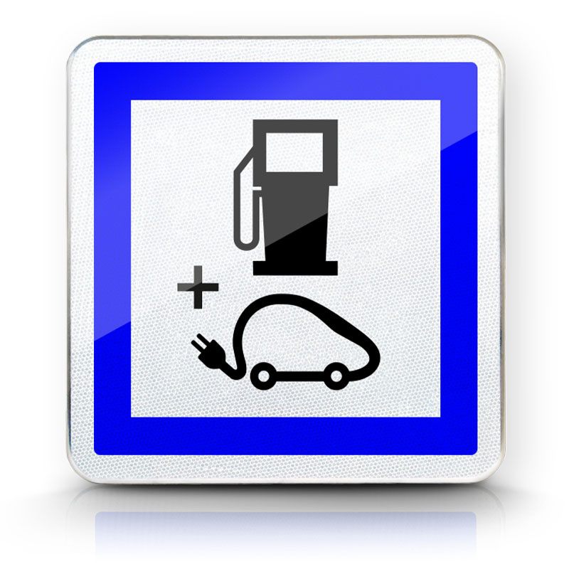 Panneau services poste de distribution de carburant CE15g
