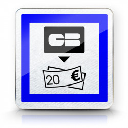 Panneau services distributeur de billets de banque CE25 | WP Signalisation