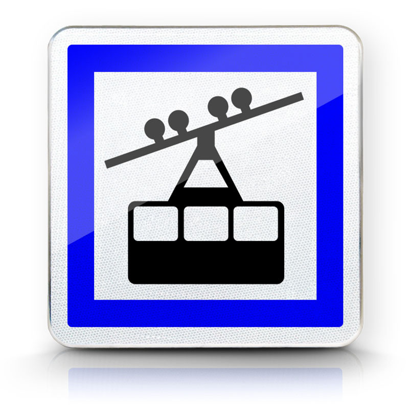 Panneau services gare de téléphérique CE20A