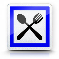 Panneau services restaurant CE16