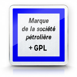 Panneau services marque du poste de distribution de carburant gaz de pétrole liquéfié (G.P.L.) CE15f