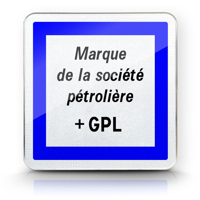 Panneau services marque du poste de distribution de carburant gaz de pétrole liquéfié (G.P.L.) CE15f