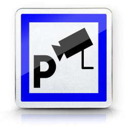Panneau services parc de stationnement sous vidéosurveillance CE9