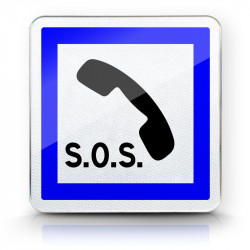 Panneau services poste d'appel d'urgence CE2A