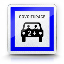 Panneau services espace dédié au covoiturage CE52