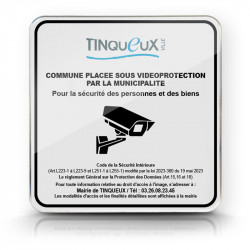 Panneau de vidéo surveillance personalisé