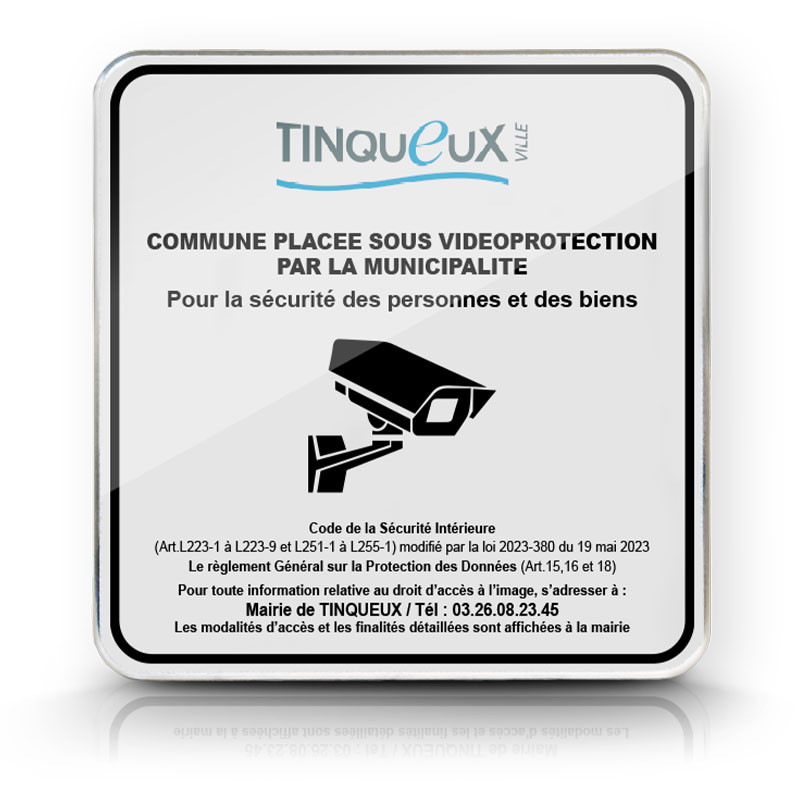 Panneau de vidéo surveillance personnalisé | WPSignalisation