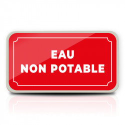 Panneau et plaques d'informations plaque Fontaine "Eau non potable" l WP Signalisation