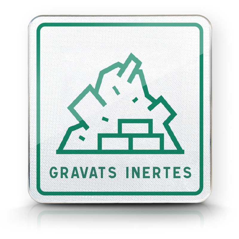 Panneau et plaques d'informations plaque Dechetterie