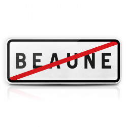 Panneau EB10 de localisation | Sortie d'agglomération EB10 une ligne | WP Signalisation