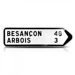 Panneau directionnel de position comportant une indication de distance D21a2