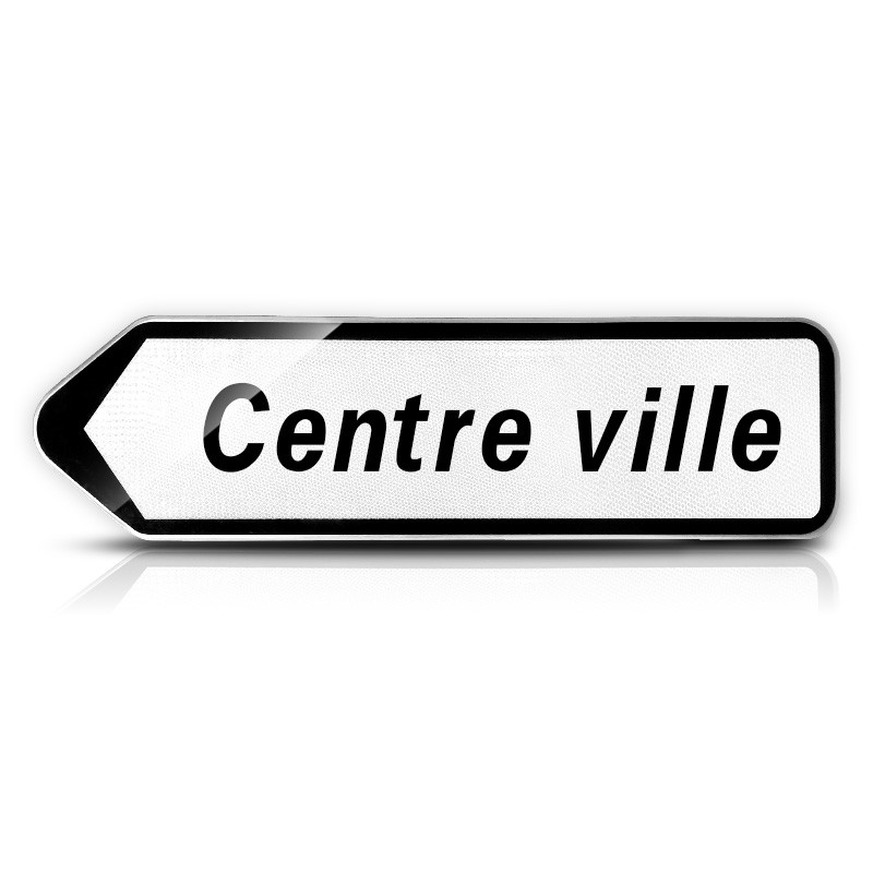 Panneau directionnel de position ne comportant pas d'indication de distance D21 pour D21b1 | WP Signalisation