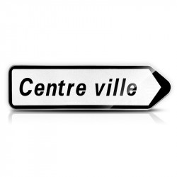 Panneau directionnel de position ne comportant pas d'indication de distance D21 pour D21b1 | WP Signalisation