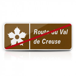 Panneau itinéraires touristiques H24