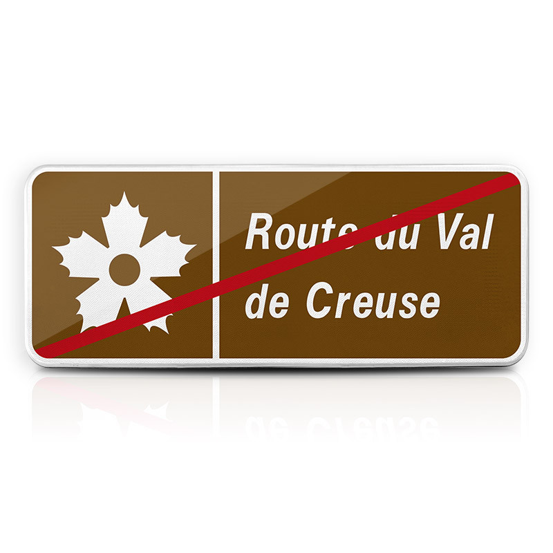 Panneau itinéraires touristiques H24