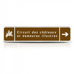 Panneau itinéraires touristiques H22