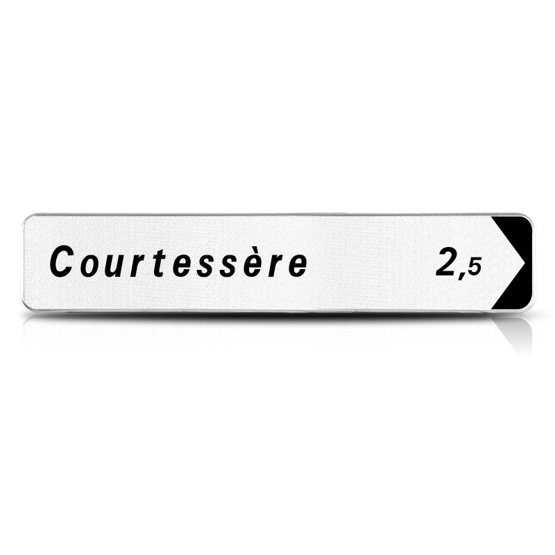 Panneau directionnel de position lieux-dits D29a1