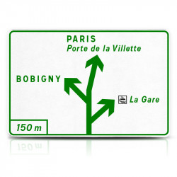 Panneau de présignalisation diagrammatique des carrefours complexes Dv42a2