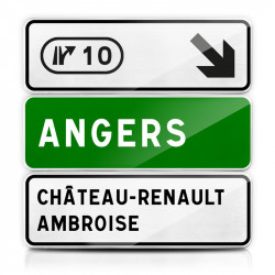 Panneau de avancée avancée de sortie numérotée D31d