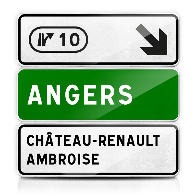 Panneau de avancée avancée de sortie numérotée D31d