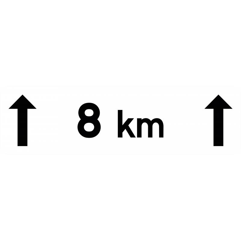 Panonceau indique la longueur M2