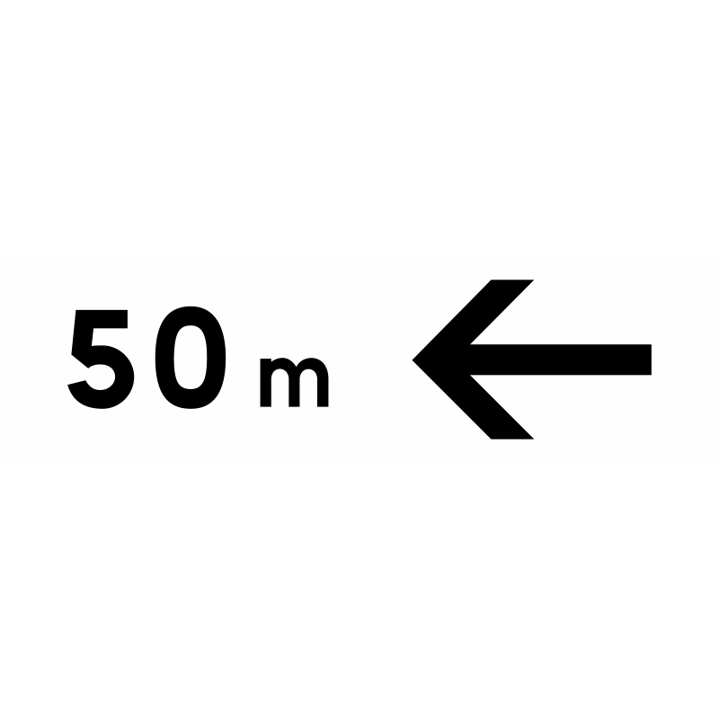 Panonceau indique la direction à suivre M3b4