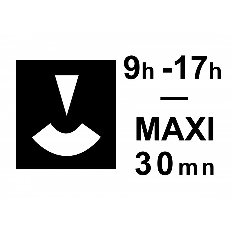 Panonceau durée maximum du stationnement M6c1