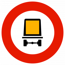 Panneau d'interdiction matières dangereuses B18C