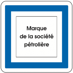 Panneau services marque du poste de distribution de carburant CE15e