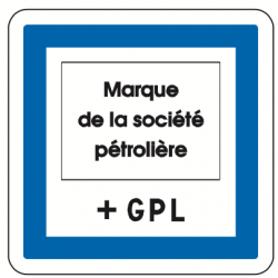 Panneau services marque du poste de distribution de carburant gaz de pétrole liquéfié (G.P.L.) CE15f