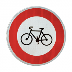 Panneau de signalisation B9B - Accès interdit aux cyclistes I Panneau B9B |  WP Signalisation