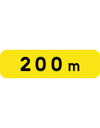 Panonceau relatif aux panneaux associés - KM Panonceau