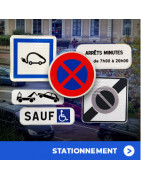Signalisation complète pour parking | Panneaux et panonceaux | WPS